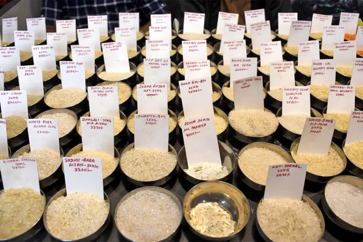 Varieties of Indian rice 