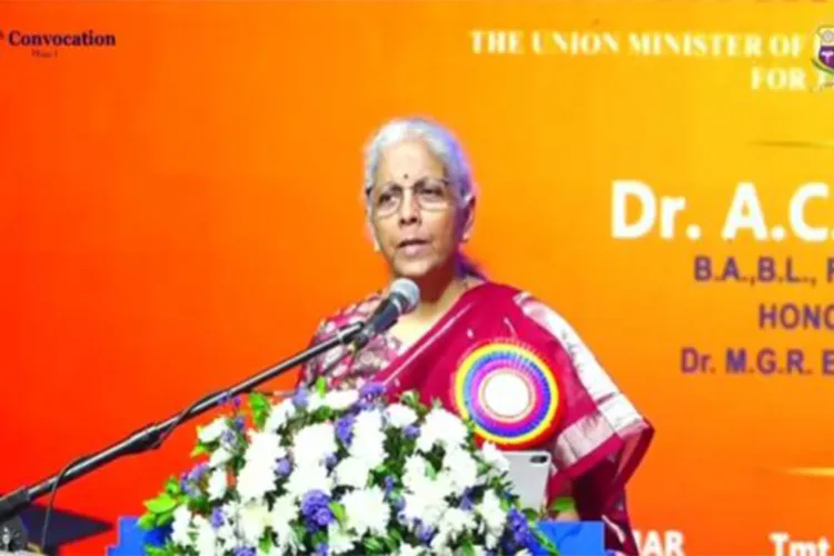 Finance Minister Nirmala Sitharaman