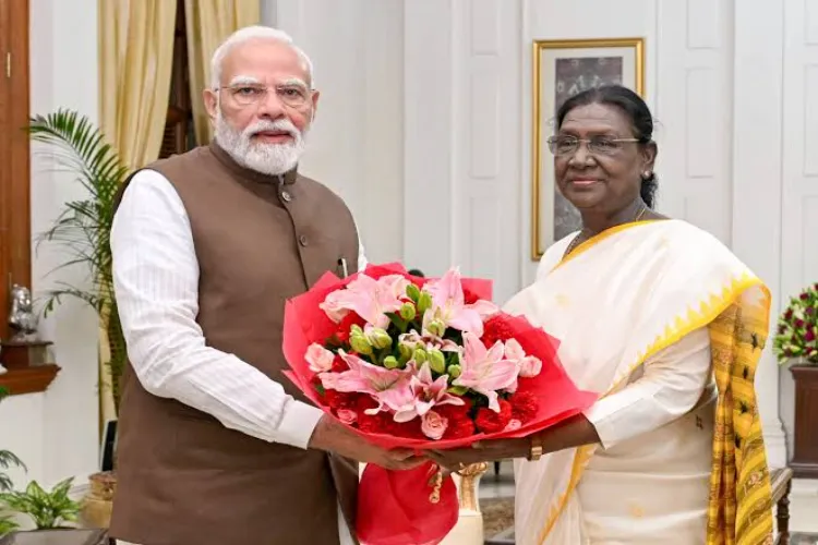President Droupadi Murmu and Prime Minister Narendra Modi