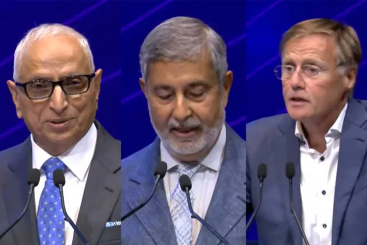 Ajit Manocha-President& CEO SEMI, Sanjay Mehrotra CEO Micron, Jochen Hanebeck-CEO Infineon Technologies