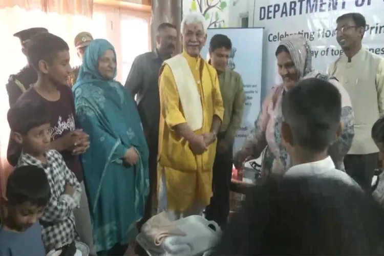 JK Lieutenant GovernorManoj Sinha Visits Palaash And Pareesh Child Care Home