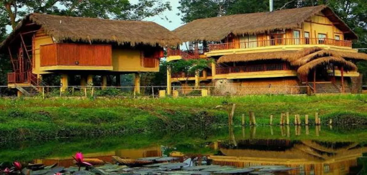 A Bamboo house in Tripura