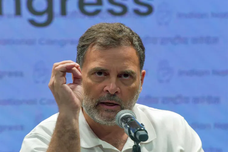 Leader of the Opposition in the Lok Sabha and Congress leader Rahul Gandhi 