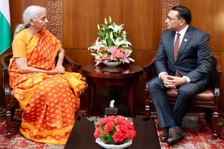 Finance Minister Nirmala Sitharaman meets her Nepali counterpart Swarnim Wagle in New Delhi 
