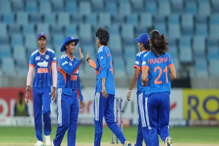 Indian Womens Cricket Team during a match