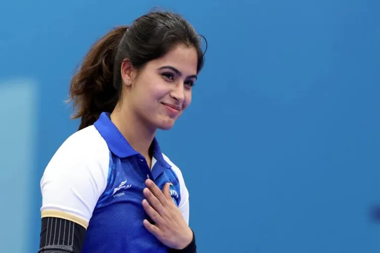 Indian double Olympic medalist and Asian Games gold medalist shooter Manu Bhaker
