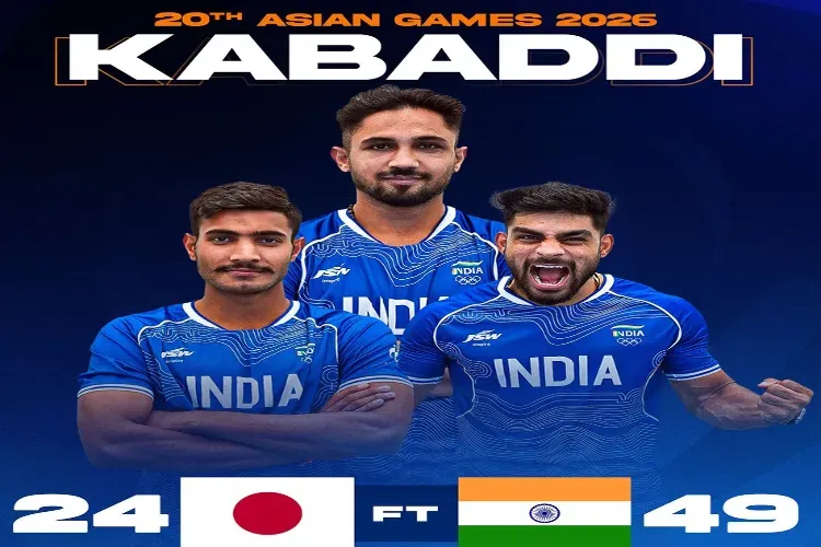 India beat Japan 49-24 in men's kabaddi opener at Asian Games 2026 