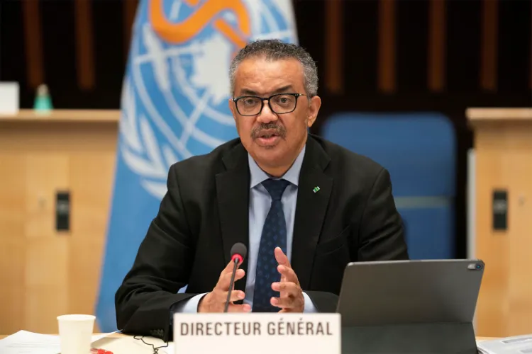 World Health Organization (WHO) Director-General Tedros Adhanom Ghebreyesus