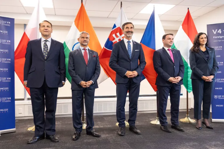 First Visegrad Group (V4)+India Foreign Ministers' Meeting