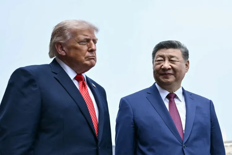 US President Donald Trump with Chinese President Xi Jinping