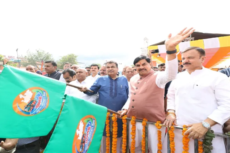 Union Minister Nitin Gadkari and CM Mohan Yadav