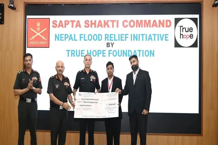 True Hope Foundation donates Rs 50 lakh for Nepal flood relief