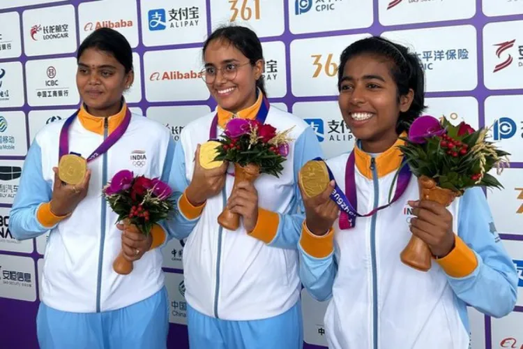 Jyothi Surekha Vennam, Aditi Gopichand and Parneet Kaur