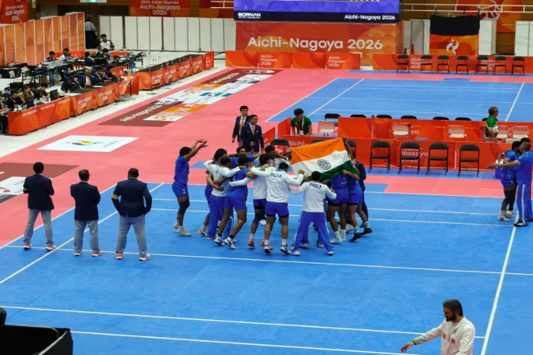 Indian men's kabaddi team.