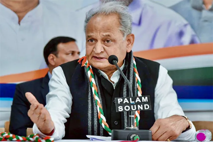 Former chief minister Ashok Gehlot 