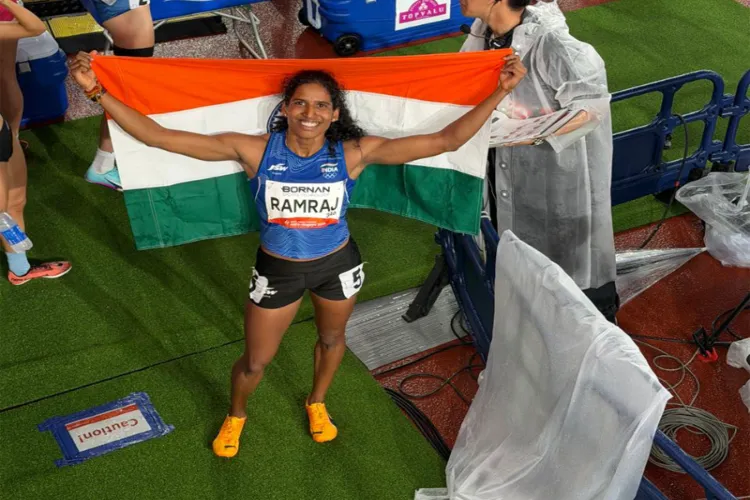 Indian athlete Vithya Ramraj 