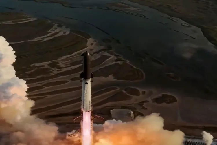 SpaceX Starship performs lift-off at Starbase, Texas