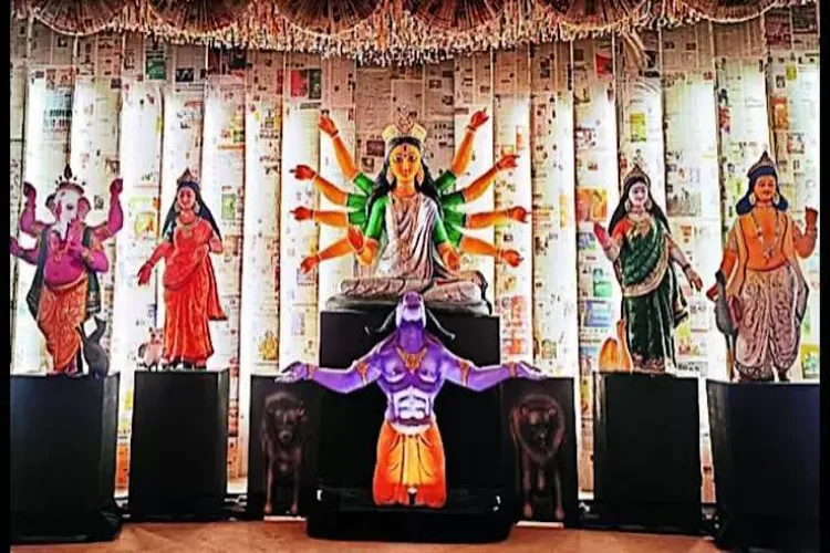 A Durga Puja pandal in Kolkata 