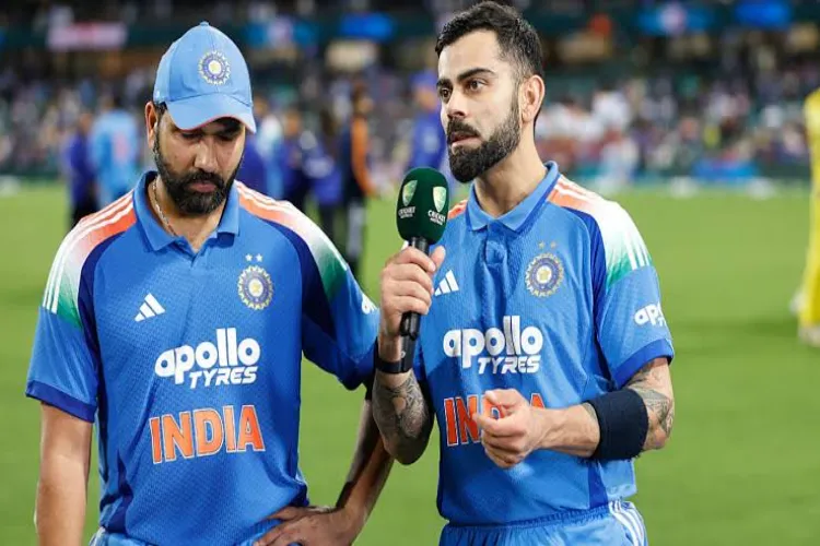 Indian cricketer Rohit Sharma and Virat Kohli 