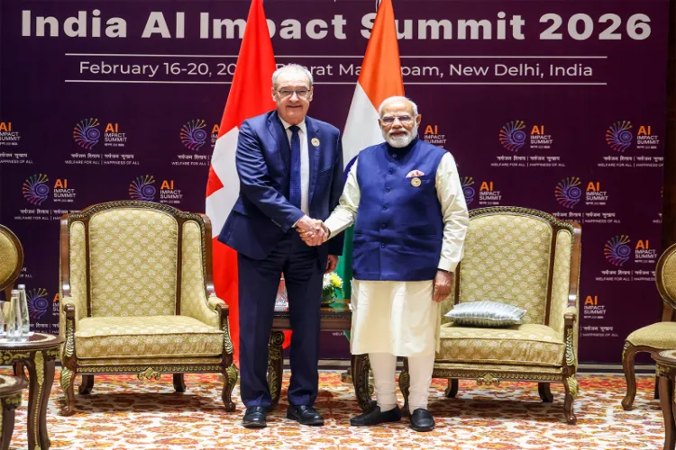 PM Modi holds a bilateral meeting with Swiss President Parmelin