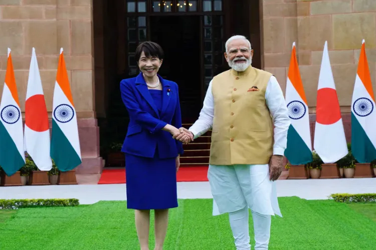 Japanese Prime Minister Sanae Takaichi and Prime Minister Narendra Modi