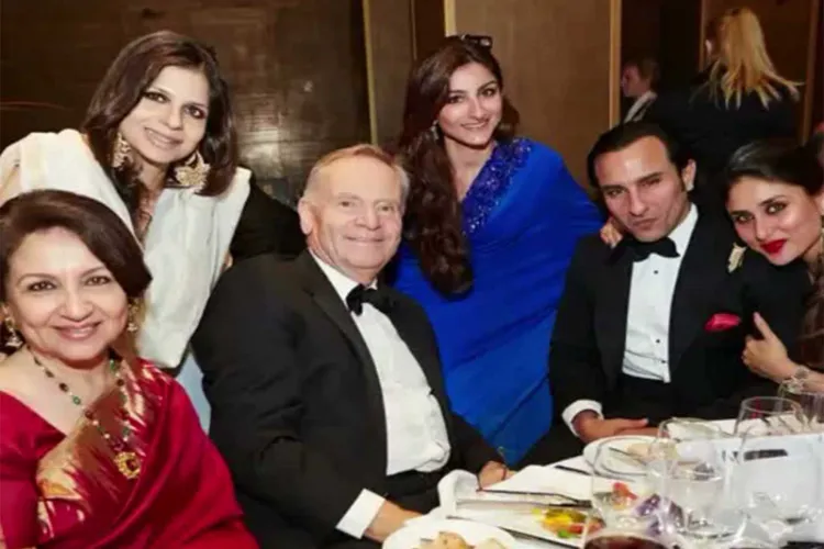 Throwback picture of British author Jeffrey Archer with the Pataudi family 