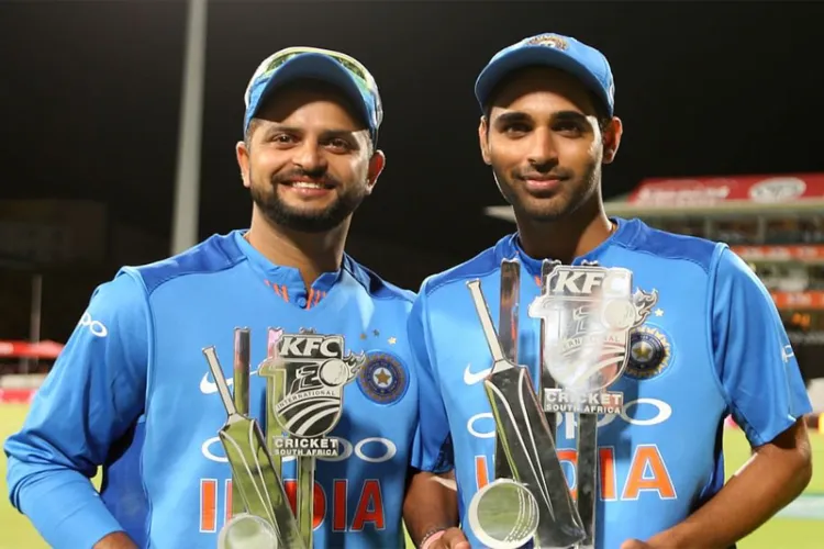 Suresh Raina and Bhuvneshwar Kumar