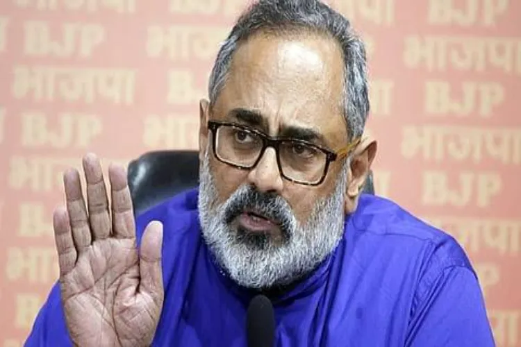 BJP state president Rajeev Chandrasekhar
