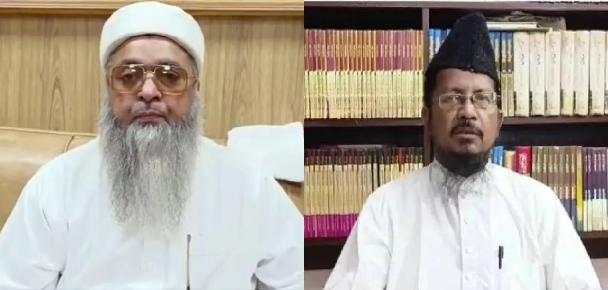 Dr. Imam Umer Ahmed Ilyasi, President, All India Imam Association (L) and Muslim leader Maulana Mufti Shahabuddin Razvi Barelvi, President of the All India Muslim Jamaat (R)