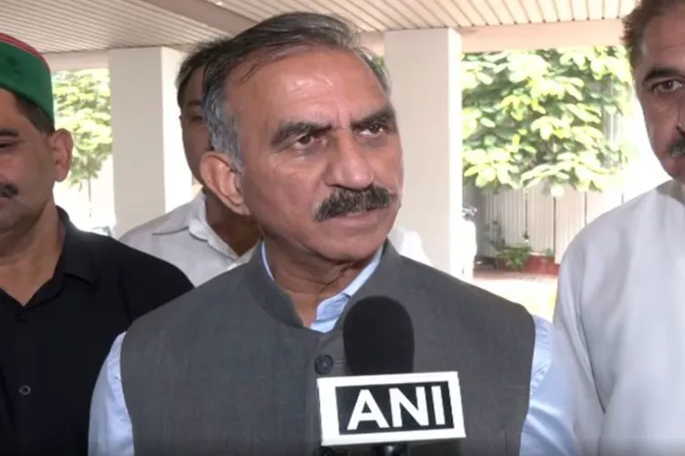 Himachal Pradesh Chief Minister Sukhvinder Singh Sukhu