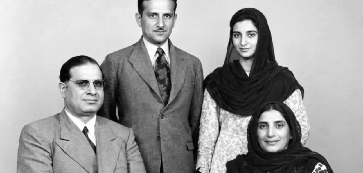 Khalifa Abdul Hakim with his wife and children