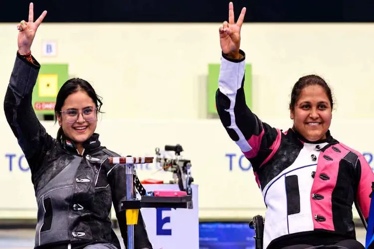 Indian para shooters Mona Agarwal and Avani Lekhara