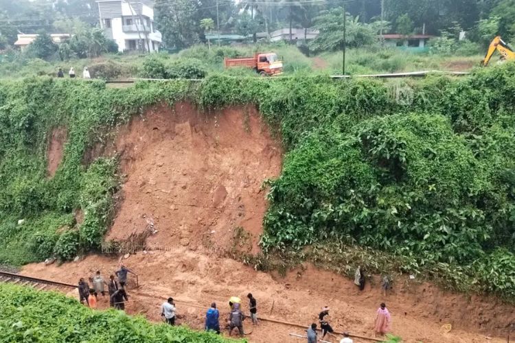 Visual from the landslide site