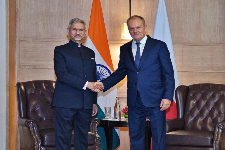 Polish Prime Minister Donald Tusk meets External Affairs Minister S Jaishankar 