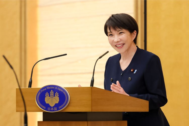 Japanese Prime Minister Sanae Takaichi