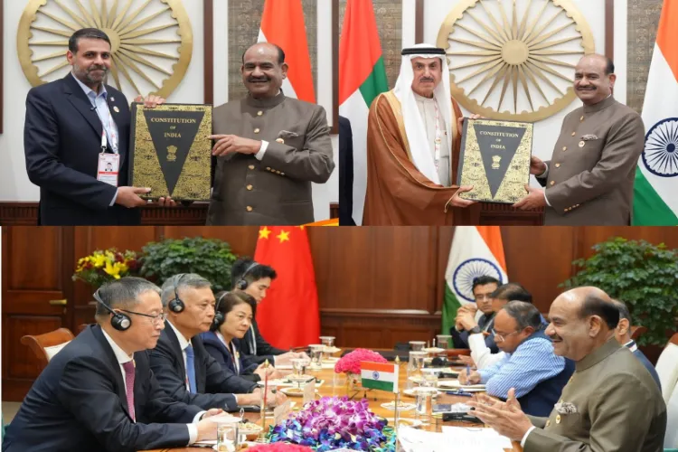 Lok Sabha Speaker Om Birla holds high-level bilateral talks with representatives from the Iran, UAE and China on sidelines of 12th BRICS Parliamentary Forum