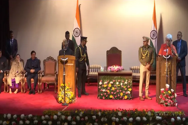 Oath taking ceremony of J-K minsters in Srinagar