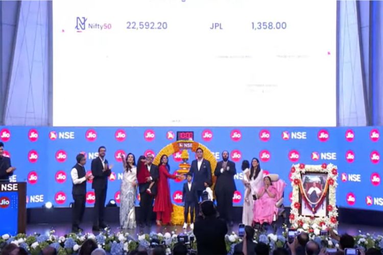 Jio Platforms Bell ringing ceremony 