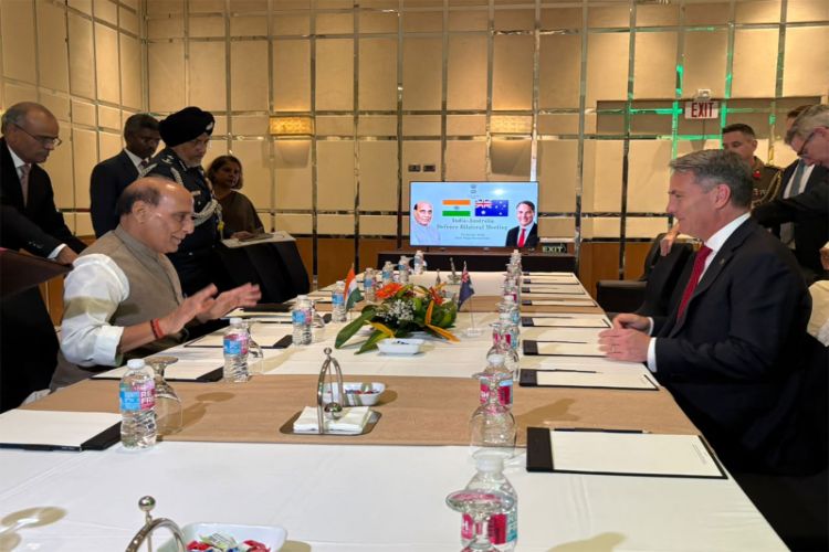 Defence Minister Rajnath Singh holds bilateral meeting with his Australian counterpart, Richard Marles 