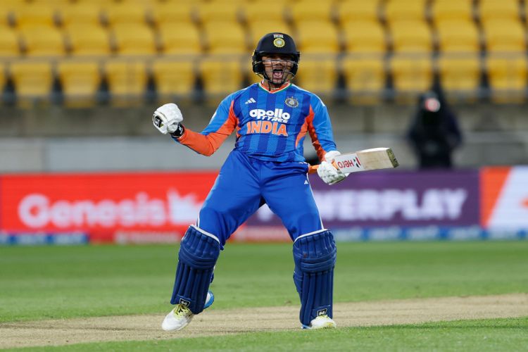 Indian opener Abhishek Sharma 