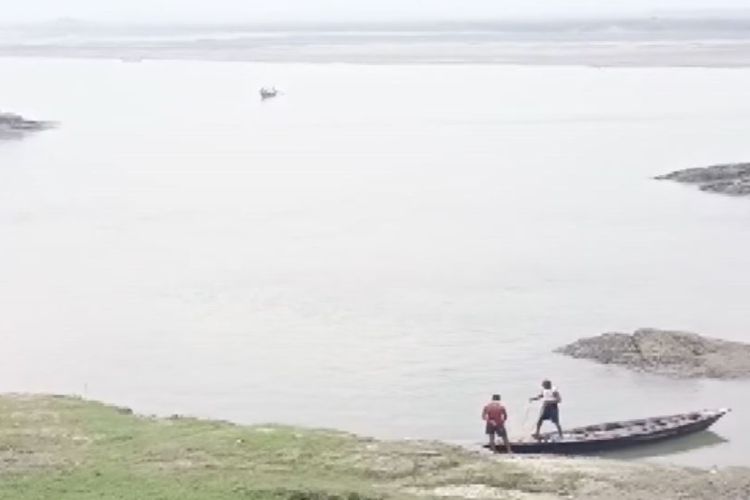 Visual from Assam's Dhubri following CWC's flood advisory over Bhutan GLOF