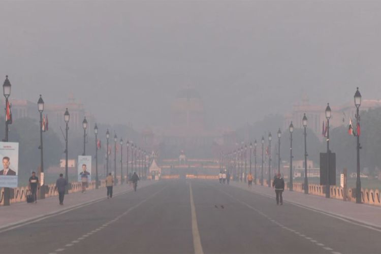 Delhi morning visuals from India Gate 
