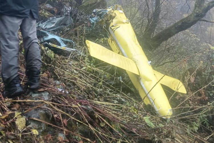 Visual from the site of crash