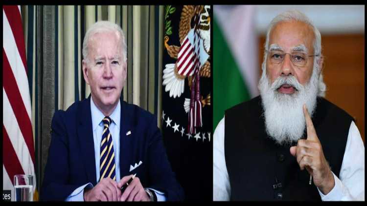 Joe Biden and Narendra Modi (file)
