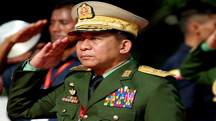 Myanmar's Commander-in-Chief of the Defense Services Sen-Gen Min Aung Hlaing