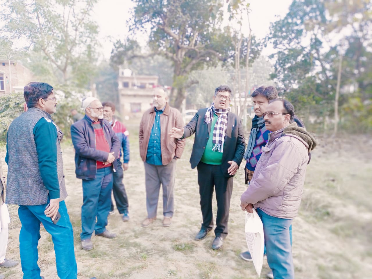 Members of the Indo-Islamic Cultural Foundation Trust at Dhannipur