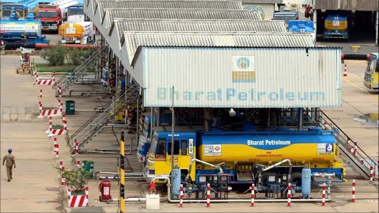 A Bharat Petroleum fuel station