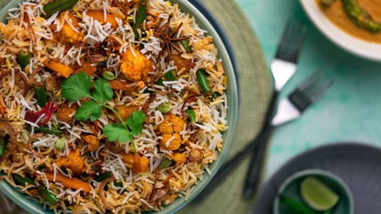 Kashmiris make various dishes out of mutton such as Biryani (above)