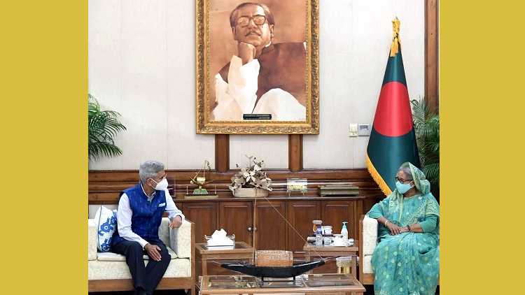 Foreign Minister Jaishankar with Bangladesh PM Sheikh Hasina