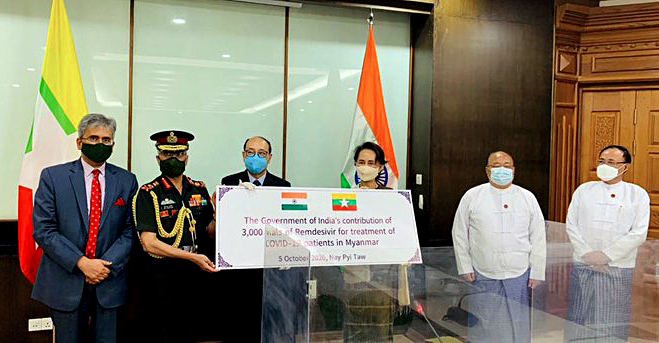 Chief of Army Staff General MM Naravane, Foreign Secretary Harsh Vardhan Shringla and Ambassador Saurabh Kumar met State Counsellor of Myanmar Aung San Suu Kyi in Naypyitaw